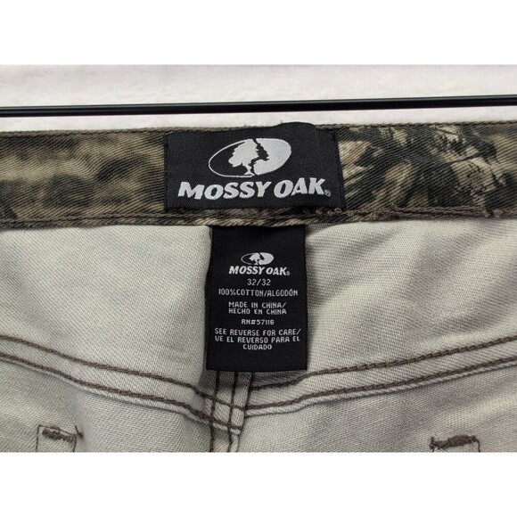 Mossy Oak Camouflage Break -Up Infinity Jeans Mens Sz 32x32 Hunting 5 Pockets - Picture 9 of 13